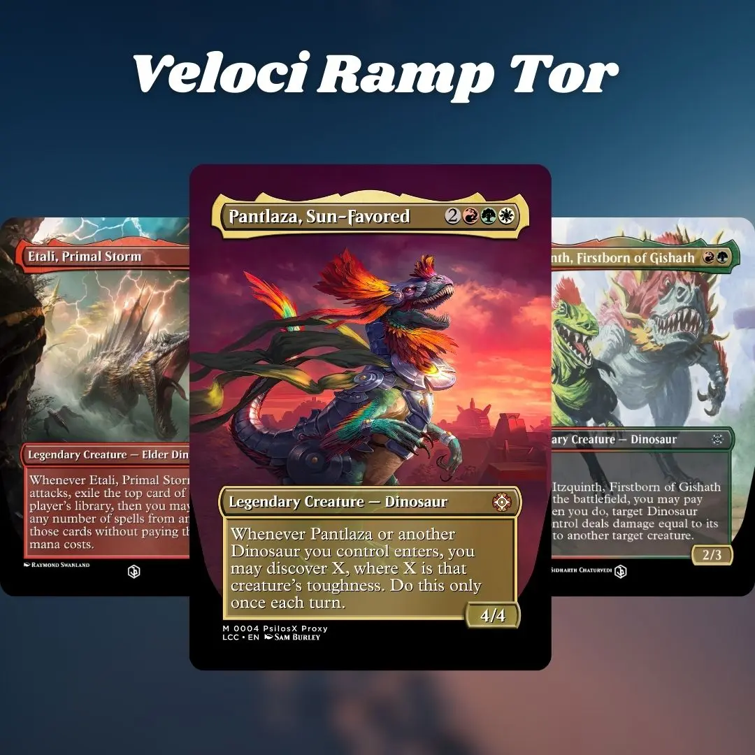 Creature Ramp Mtg MTG Proxy 100+ Cards – Veloci-Ramp-Tor – Naya Dinosaur Ramp & Smash ...