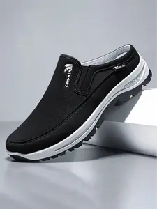 Men's Casual Shoes, Breathable Mesh Outdoor Slip-On Sandals, Anti-Slip Durable Thick Sole, Lightweight Easy-To-Wear Walking Shoes