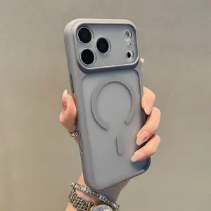 Phone Case:  A Frosted, Semi-transparent Magnetic Case Compatible with the iPhone 17, Air, 16, 15, 14, 13,  Pro Max,17 Pro, 16 Pro, and iPhone 17, with Wireless Charging Support