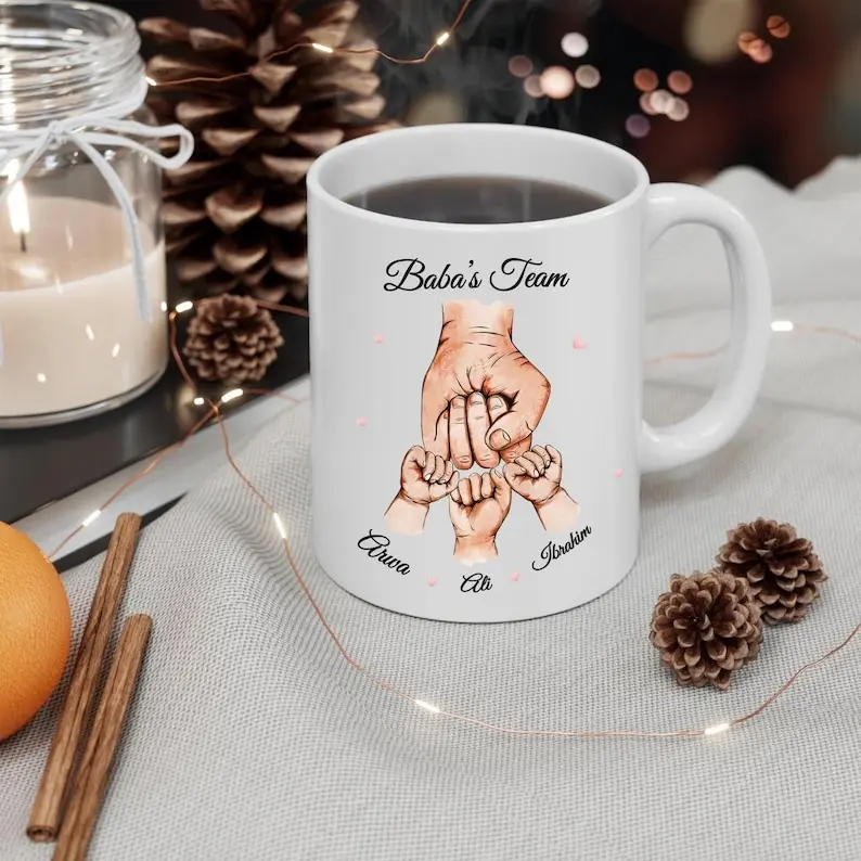 Personalized Islamic Dad Ceramic Mug, Parents Gift, Father's Day Gift For Muslim Dad