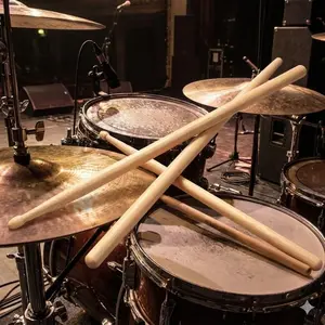 Professional Unbreakable Drumsticks: Anti-Slip Grip, Sweat-Resistant, Perfect for Stage Performances, Practice, and Dorm Room Rehearsals. Durable Percussion Instrument for Drummers.