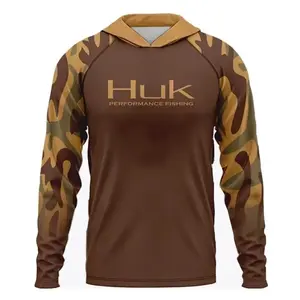 Men's Camo Fishing Hoodie - UPF 50 UV Protection, Quick Dry, Breathable Men's Clothing Shirts for Water Activities