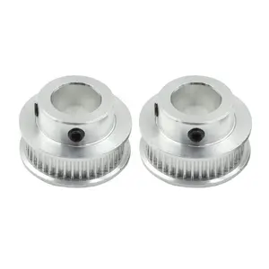 GT2 12mm Bore 40 Teeth Pulley 2Pcs, 6mm Band Width Synchronous Wheel, Aluminum Alloy, 2GT Timing Belt Pulley for 3D Printer CNC Milling Machine Rubber Belt us