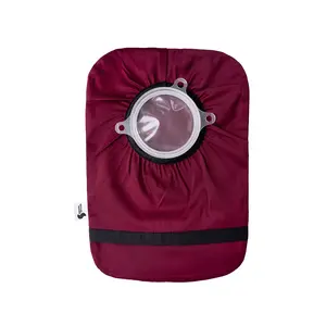 Burgundy Elastic Ostomy, Colostomy, Ileostomy Bag Cover