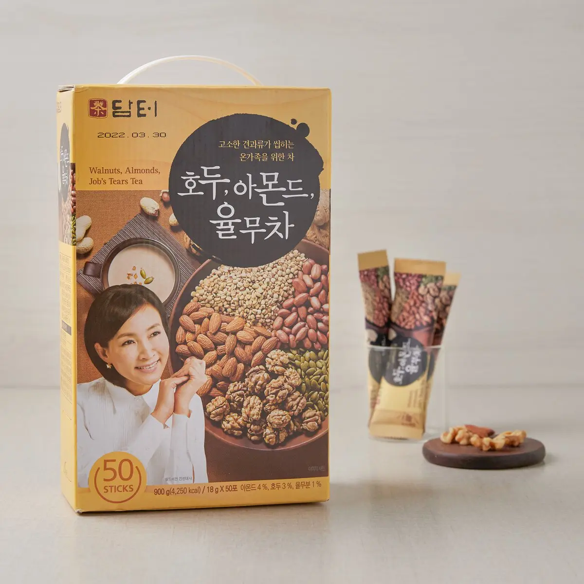 Damtuh Walnut Almond Adlay Powdered - 50 Counts, Korean Multi Grains ...