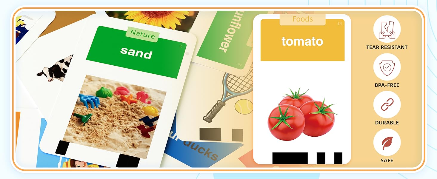 HOMESTEC Toddlers Bilingual Spanish & English Talking Flash Cards with 288 Sight Words, Speech Therapy Toys for 3 4 5 6 Years Old Boys and Girls, Learning Educational Kids Gifts (Bilingual Version))