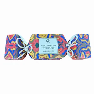 40 Incense Cones with Holder Amber Sauvage