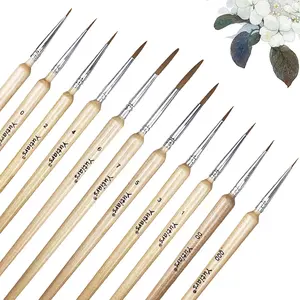 11pcs Fine Detail Paint Brush Set - Sturdy & Precise Miniature Brushes - Ideal for Model & Art Painting