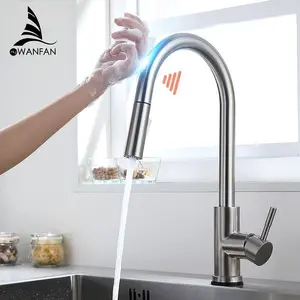 Smart Touch Kitchen Faucets Crane For Sensor Kitchen Water Tap Sink Mixer Rotate Touch Faucet Sensor Water Mixertest123test