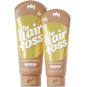 The Hair Toss (White Lily & Lemongrass) Detangling Shampoo & Conditioner Set, Lightweight Low Ph for Strengthening and Detangling All Hair Types | Paraben & Sulfate Free for Sensitive Scalp | 13.5oz
