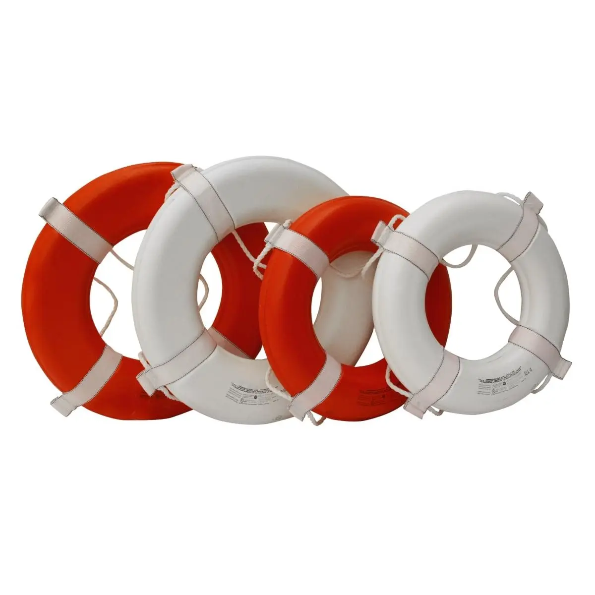 212 MAIN 30 in. USCG Approved White Ring Buoy - Closed Cell Foam PFD, Soft and Resilient, Weatherproof Type 4, Resists Weather and Temperature Extremes for Water Sports, Kayaking Safety