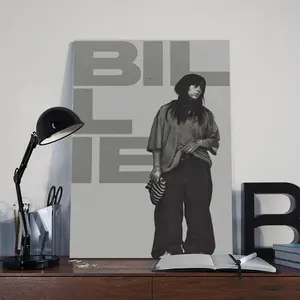 [SALE UP TO 50% - UNFRAMED] Billie Minimalist Black And White Poster for Living Room Bedroom Room Aesthetic Decoration