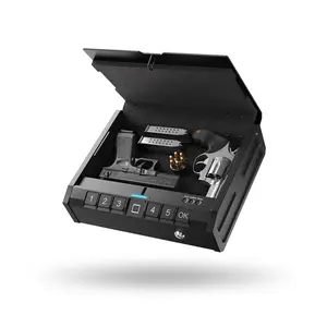 Father’s Day Gift for Dad - ONNAIS Iron PRO Smart Biometric Safe Box, Quick-Access Fingerprint Lock with Keypad, USB-C Emergency Power, Nightstand & Home Security Safe