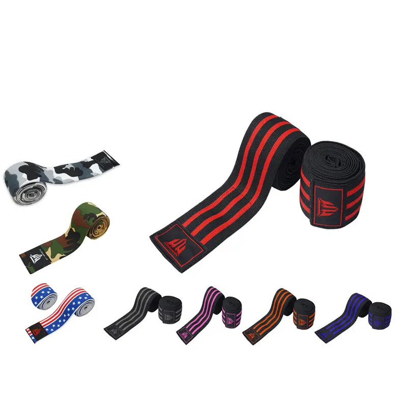 MT Knee Wraps - Fitness Accessories, Strength Training Accessory with Breathable & Lightweight Design, Easy Wrapping and Unwrapping Knee Support for Squats, Adjustable Gym Wristbands