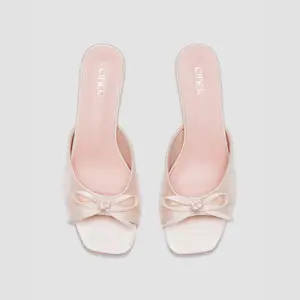 Cider BOWKNOT SATIN HEELS