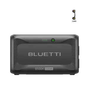 BLUETTI B500K Expansion Battery for Apex 300 Portable Power Station, 5120Wh LiFePO4 Battery Pack, Solar Generator Add-on Module for Home Backup, Emergency, Off-Grid