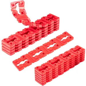 Outlet Spacers for Electrical Box, 48 PCS Spacers for Box Extender Kit, Plastic Wall Plate Spacer, Tile Backsplash Shims for Loose Outlet/Switch Repair (Stackable)