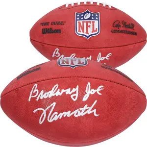 Joe Namath New York Jets Autographed Duke Full Color Football with "Broadway" Inscription - Fanatics Authentic Certified