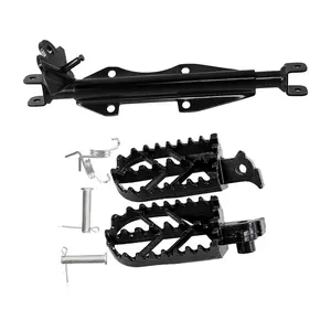 Footpeg Footrest Foot Rest Pegs with Mounting Bracket Holder for Dirt Pit Bike Mini Pocket Trail Bike Quad SSR SDG 50cc 110 125cc XR50 XR70 CRF50F CRF70F CRF80F CRF100F PW50 PW80 TW200 TT-R50E