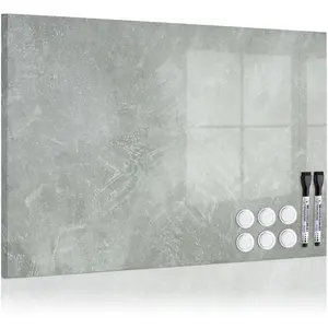 Dry Erase Board for Wall, 24"x18", Decorative   Board, Whiteboard, Display Board, Concrete