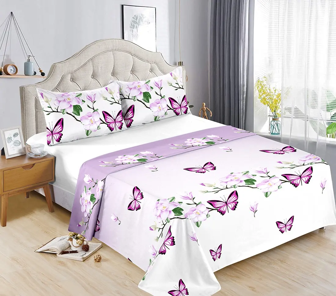 3-Piece Bedding Bedspread Set, Soft Home Textile Linen for Bedroom Decor