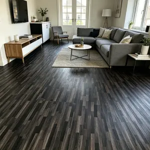 Retro Wood Grain Vinyl Floor Sticker, Self-Adhesive Waterproof Peel-And-Stick Tiles, Easy to Install and Clean, Indoor DIY Flooring Cover