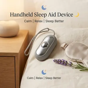 Cordless Handheld Sleep Aid Portable Device, High-Quality Materials, 2 Modes, Helps Relieve Anxiety, Stress & Insomnia, Compact Design for Home & Travel, Ideal Gift for Men & Women