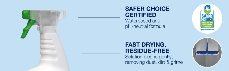 Bona Multi-Surface Floor Cleaner Spray - 32 fl oz - Unscented - Refillable - Residue-Free Floor Cleaning Solution for Stone, Tile, Laminate, and Vinyl Floors