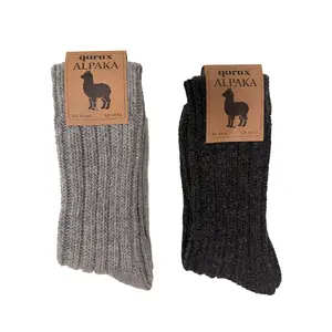 Alpaca Wool Thermal Winter Socks, Thick Unisex Cold Weather Socks, 2-Pack & 4-Pack