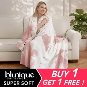 【Memorial Day Deals】BLUNIQUE Leopard Blanket | Elegant Comfort Ultra Soft Cozy Animal Print Blanket for Couch, Bed, Sofa | Lightweight Western Decor Plush Cheetah Throw | Perfect for Women & Teen Girls, Beige | Father's Day Gift Ideas