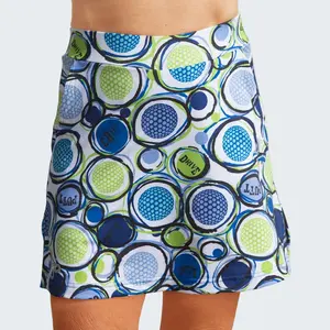 Bella Chip 1 Sporty Chic Adults' Straight Active Skort with Compression Shorts, Stretch Fabric, Elastic Waist for Pickleball & Golf Outdoor Use