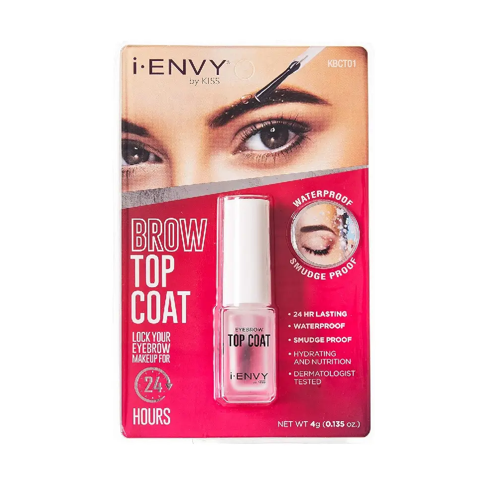 i-ENVY by KISS Eyebrow Top Coat - Waterproof & Smudge-Proof Brow Makeup Sealer with 24-Hour Hold, Matte Finish, Cosmetic
