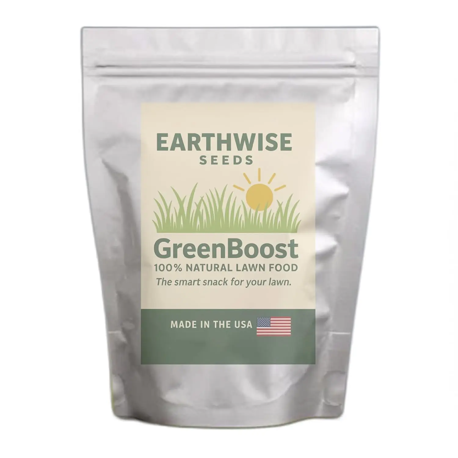 Earthwise GreenBoost Natural Lawn Food - 10 lb, 1,000 sq ft | Corn Gluten and Kelp Meal, 9.6-0-0 Quick-Release Nitrogen, Weed Suppression, Pet Safe, Non-Toxic, 70+ Trace Minerals