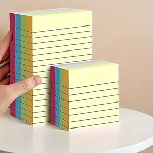 Colorful Thick Sticky Notes 2 Pack, Creative Memo Pad, Four Colors Available, Tear-Off Notebook, Office & Home Use, Space-Saving, Strong Adhesive