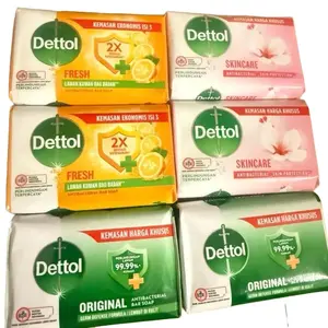 Dettol Original Antibacterial Soap Bars Pack of 6 - Fresh, Invigorating, Lasting Fresh, Alcohol Free, Multi-Pack, 100g Each