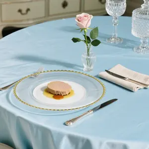 JIT 42 pcs Gold  Charger Plates,Round Plastic Reef Plate Chargers for Dinner Plates,Christmas Wedding,Party Elegant Decoration Place mats 13inch/33cm