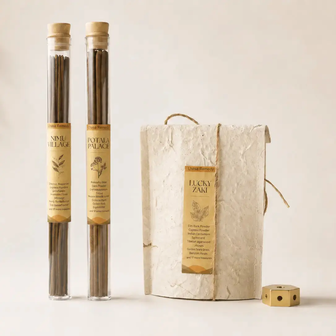 Zen Groove Meditation Incense Collection: Nimu Village Sticks & Potala Palace Sticks & Lucky Zaki Cones