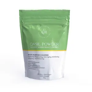 Qasil Powder - Multi-Purpose Cleanser and Mask for Gentle and Radiant Plant Skincare, Cleansing, and Brightening, 100% Natural | Uhuru Naturals