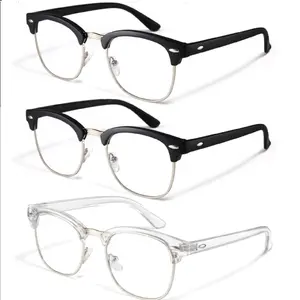 Computer Blue Light Blocking Glasses 3 Pack Blue Light Glasses Men Women, Anti Blu-Ray Clear Gaming Glasses Lenses