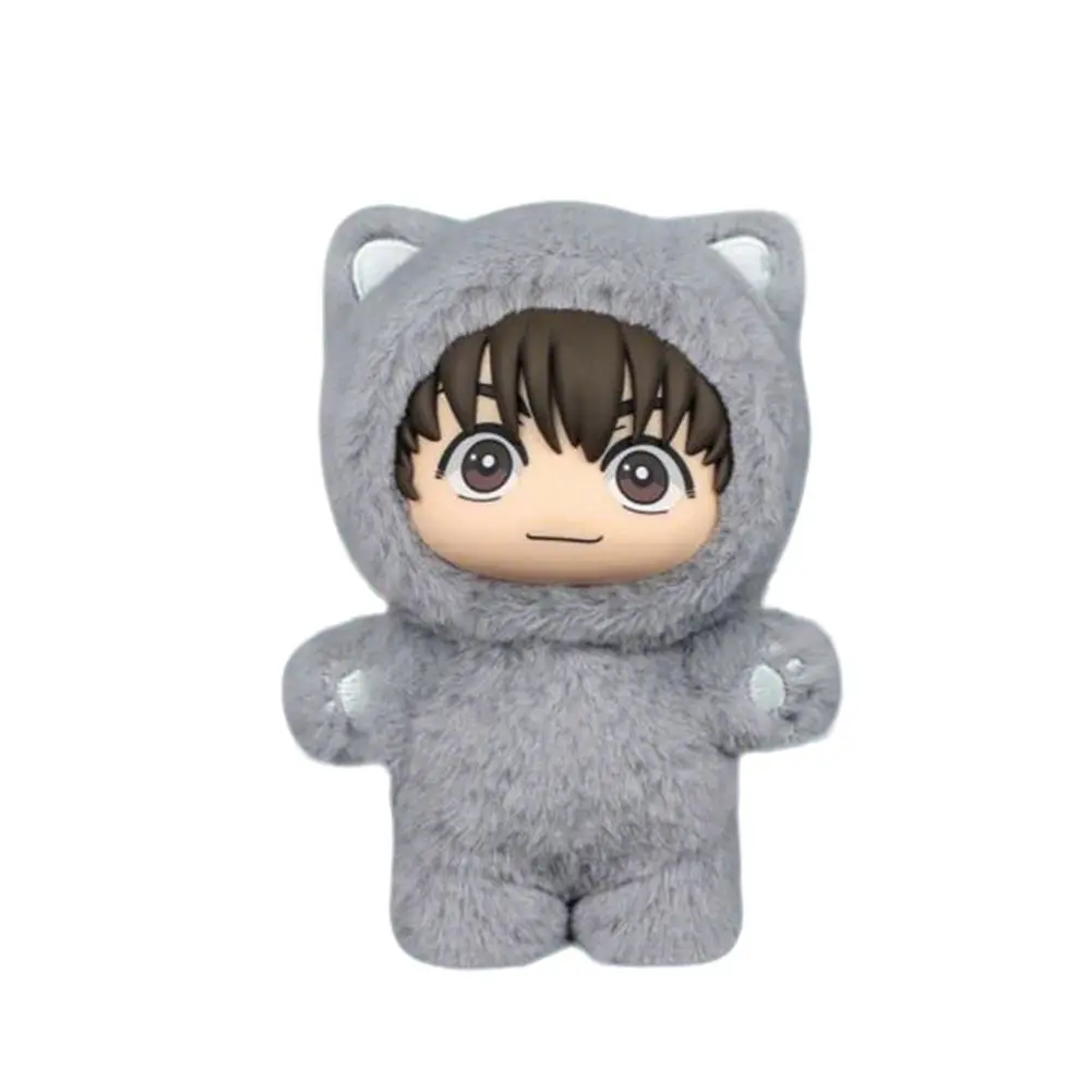 JJK Series Cute Plushies - Japanese Anime Season 2 Cat Park Party PP Cotton Dolls (Gojo Satoru, Geto Suguru, Fushiguro Toji), 14cm 280g DIY Felt Craft Key Chain Backpack Hanger for Decoration