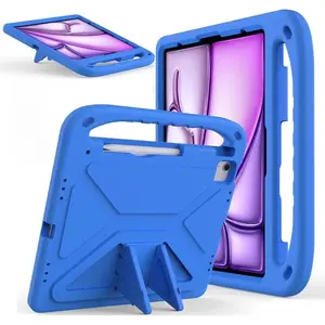 EVA Case for iPad A16 2025 11th/10th/9th/8th/7th Gen Kids Cover ipad Pro 11 12.9 13 Air 1/2/3/4/5 mini 6 7 Handle Kickstand Case