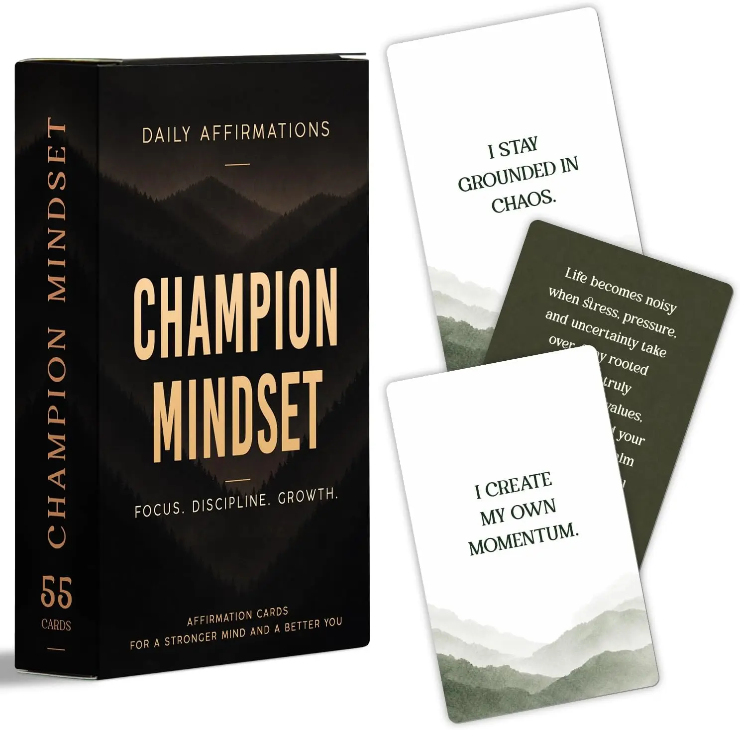 Text-Based Affirmation Cards for Men - 55 Motivational Cards, Confidence Boost Office Stationery, Thoughtful Gift for Husband, Dad, Thoughtful Gifts