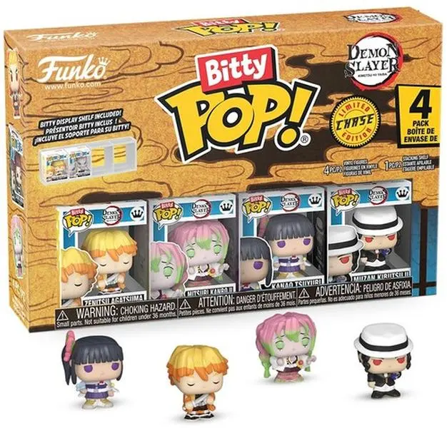 Funko Bitty POP!: Demon Slayer - Zenitsu 4-pack  [COLLECTIBLES] Vinyl figurine/statue, 4 Pack, Collectible