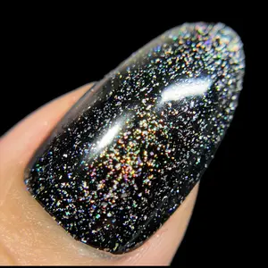 Fairy Dust Nail Polish by Drunk Fairy Polish  | The Finest (Thinnest) Silver Holographic Flake on the Market