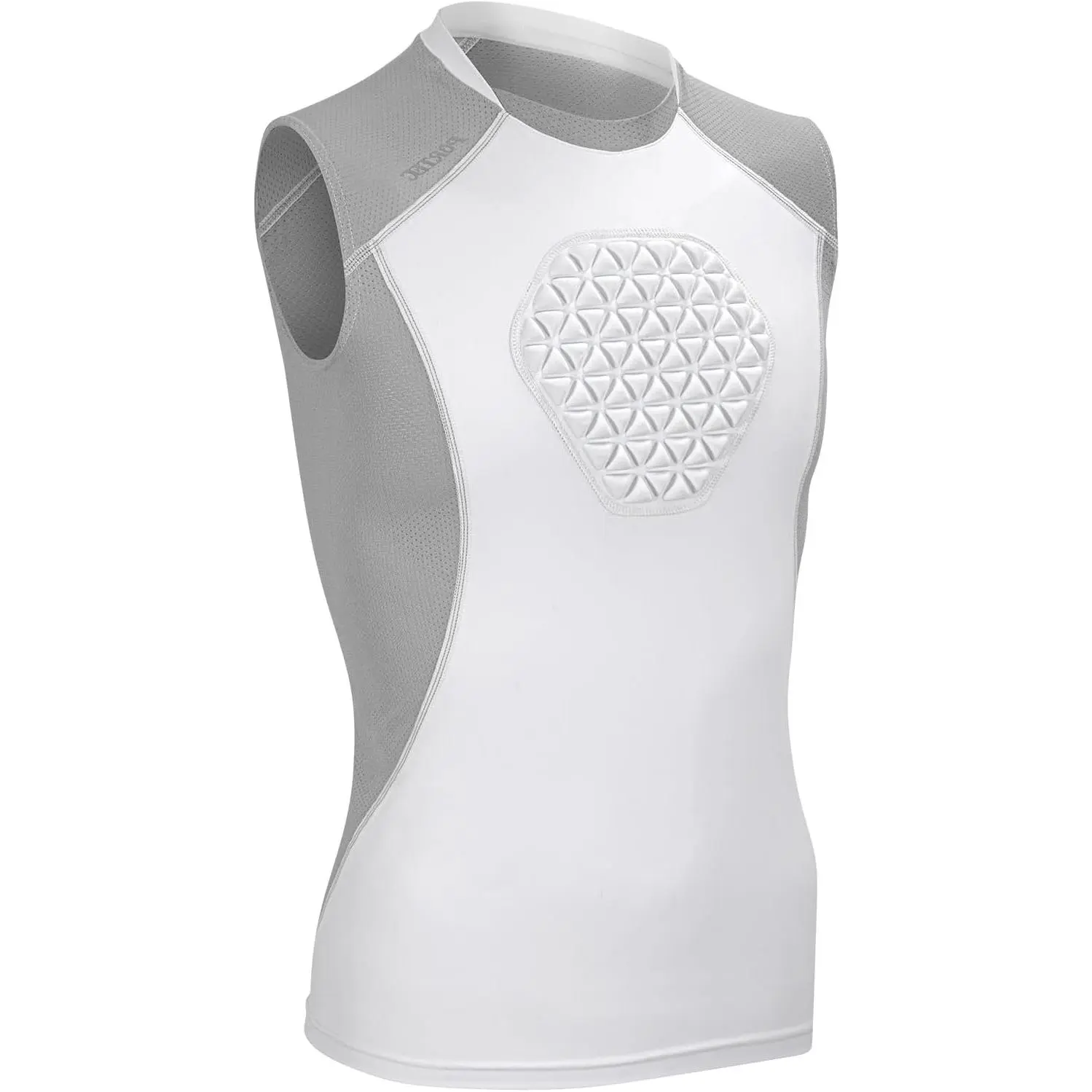 Youth Chest Protector Padded Compression Shirt Help Reduce Chest Impact Injury Risk Heart Sternum Rib Guard Base Layer for Boys Girls Kids Baseball T Ball Softball Football