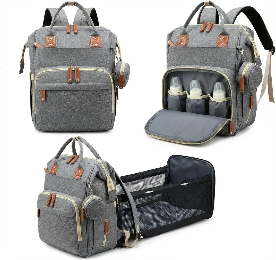 Large Waterproof Lightweight Baby Diaper Bag Backpack for Boys & Girls, Travel Essential, Registry & Shower Gift, Newborn Must-Have