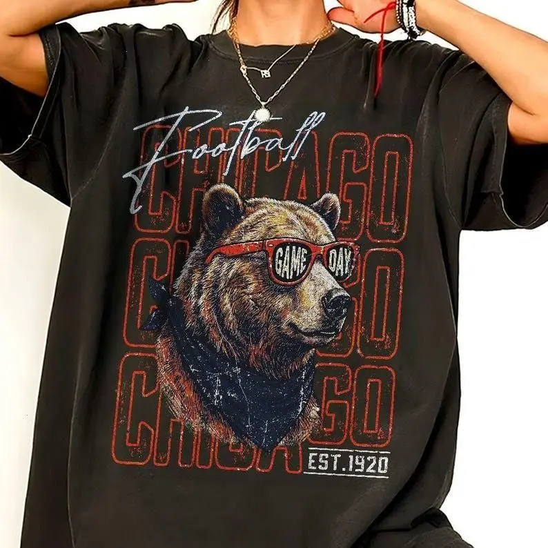 Good Better Best Chicago Football Sweatshirt, Distressed Bear Graphic Hoodie, Vintage Chicago Sports Shirt, Unisex Streetwear Top