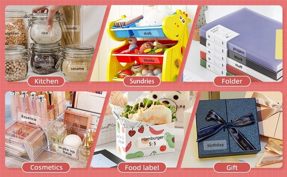 Marklife P15 Label Stickers Thermal Label Tape Paper For Mini Thermal Printer Self-adhesive Paper Roll For D30 P12 Q30 Printer