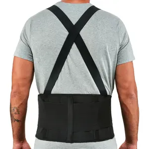 Men Adjustable Waist Belt Waist Trainer with Hook and Loop Fastener Breathable Waist Cincher for Working