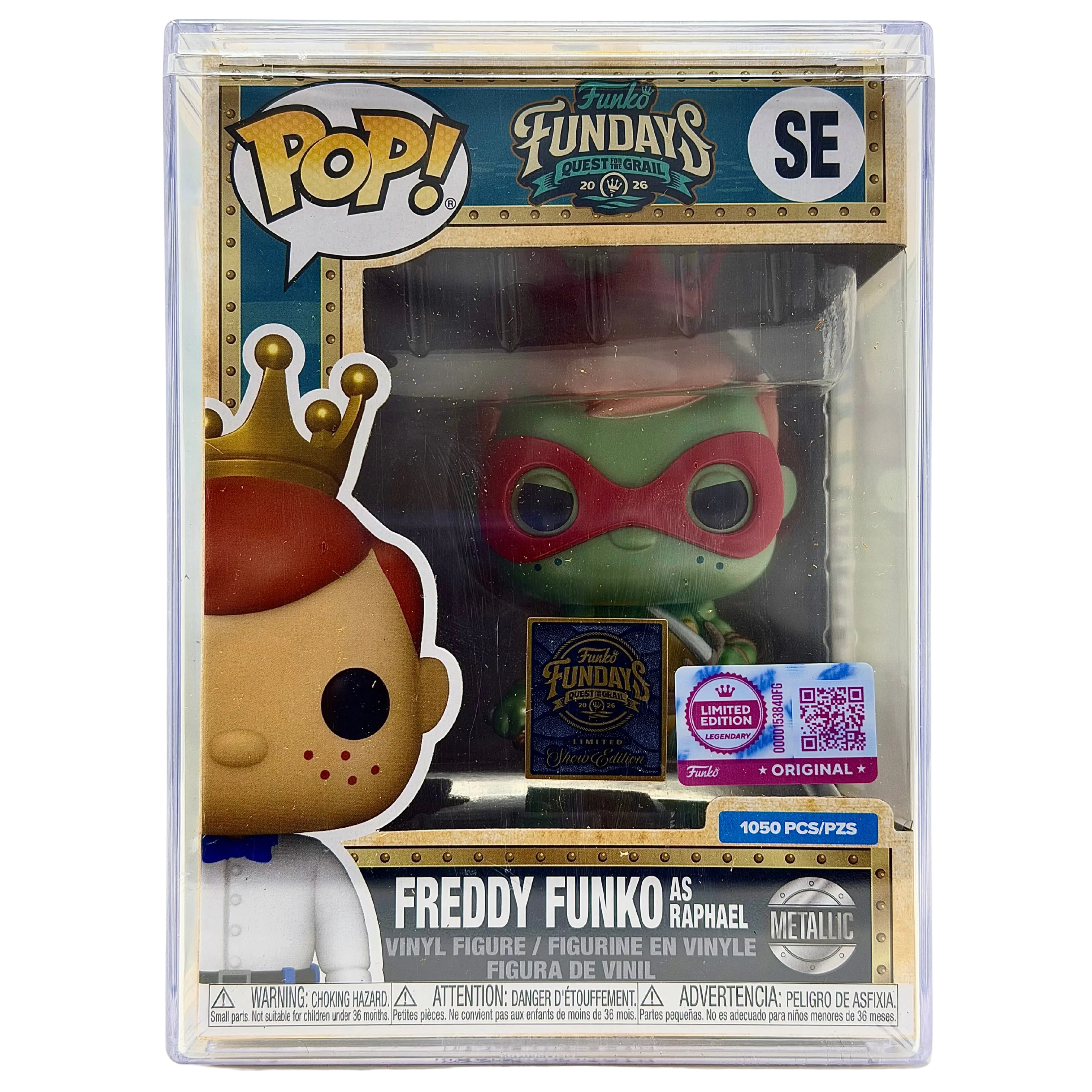 Funko Pop! Funko Fundays 2026: Teenage Mutant Ninja Turtles – Freddy Funko as Raphael SE (Legendary Metallic Limited Edition 1,050 Pieces)